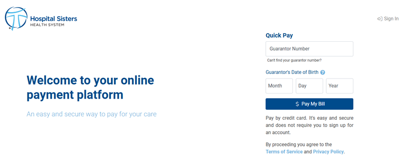 MyHSHS Bill Payment